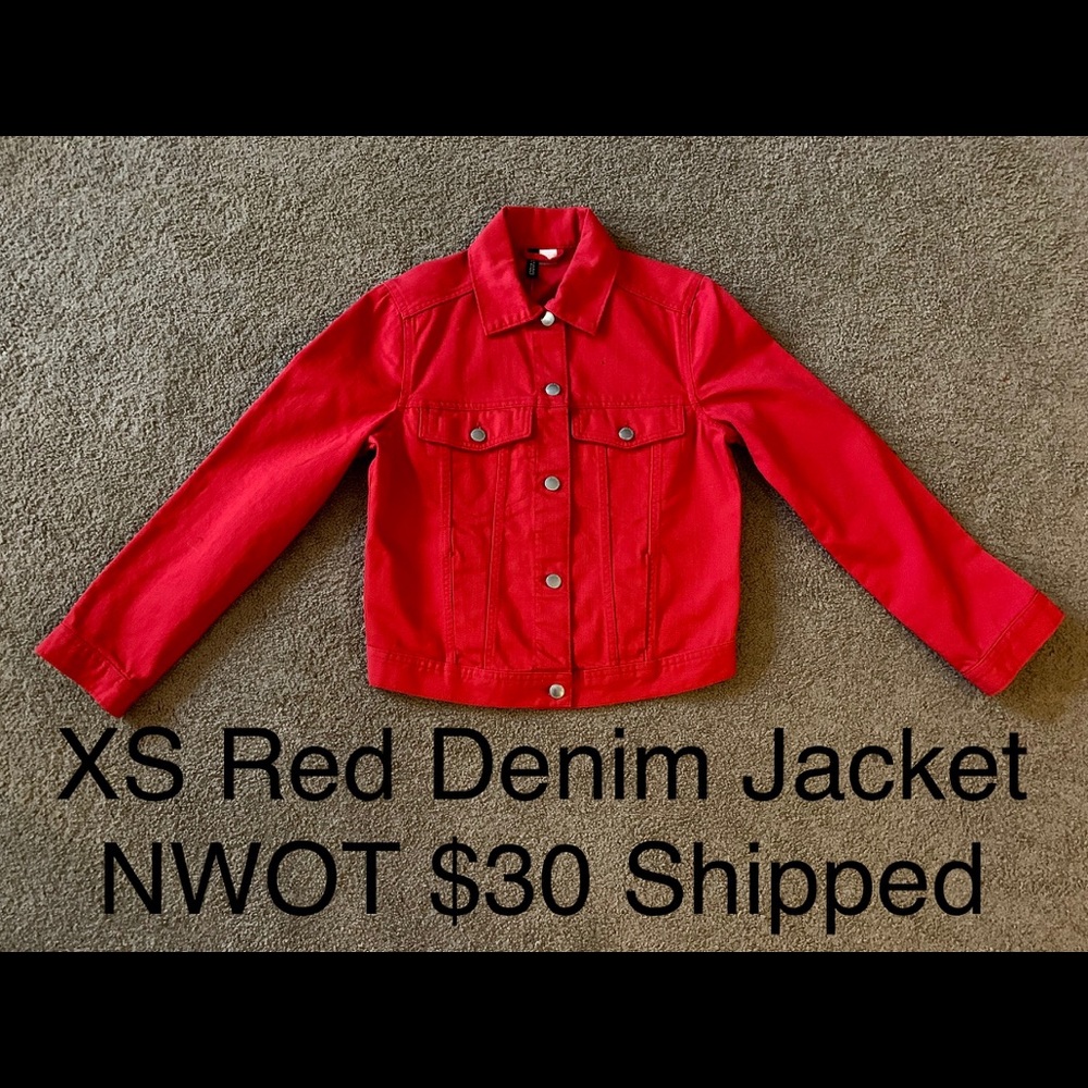 Red Denim Jacket